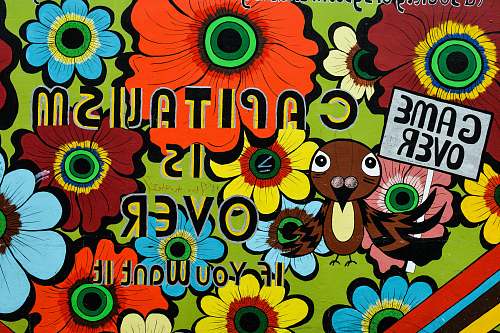 art floral illustration with text overlay balmy alley